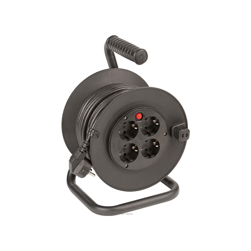 Kábeldob 50m 3x1,5mm kábellel 4 foglalattal IP20