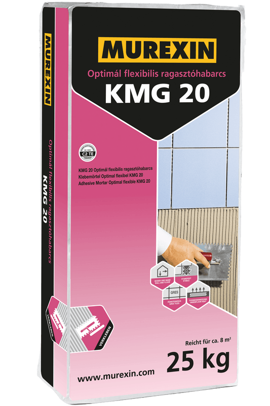 Murexin KMG 20 Optimál flexibilis ragasztóhabarcs