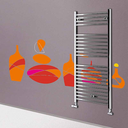 Lazzarini Fürdőszoba Radiátor San Remo egyenes króm 1420x600 dritto croma