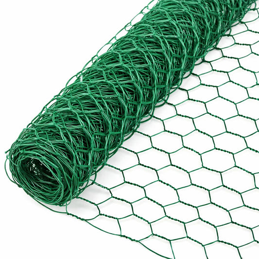 Csibedrót / madárháló 0,5x25m 13mm szemméret horganyzott PVC