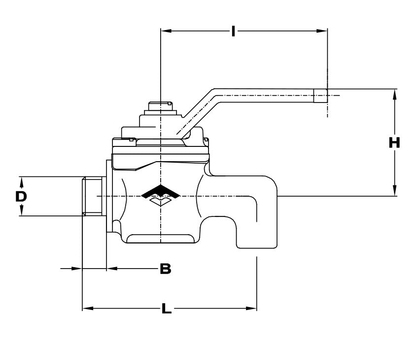 Mofém Aha ürítőcsap 1/4" zöld/piros kar