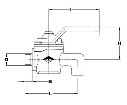 Mofém Aha ürítőcsap 1/4" zöld/piros kar