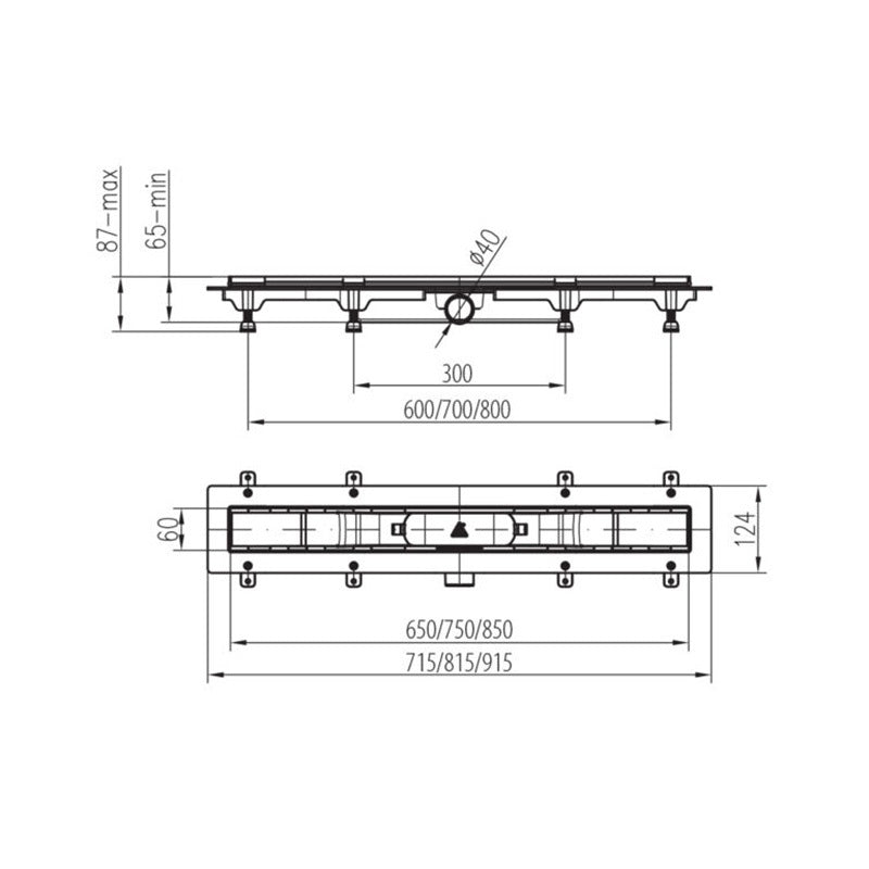 Mofém linear zuhany foly. Mlp-650 m