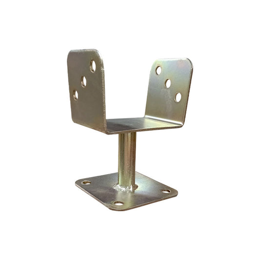 Oszloptartó talpas 100mm galvanizált 2mm vastag