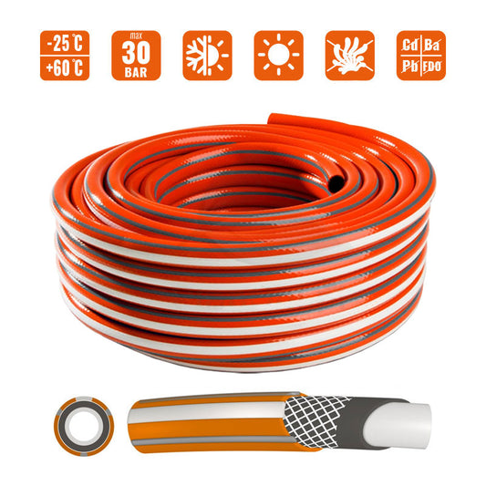 Locsolótömlő 1/2" 20m csavarodásmentes Profi Wtools