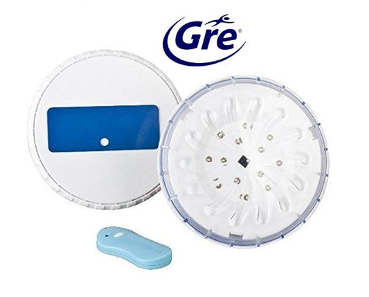 GRE mágneses, medence falra helyezhető lámpa, távirányítóval (2 db fehér led lámpa + 1 db távirányító)