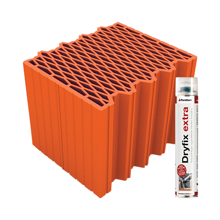 Porotherm 30 X-therm Rapid Dryfix tégla