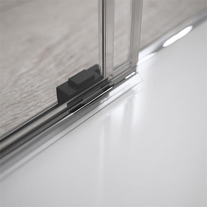 Radaway Idea Black DWJ 160  B görgős zuhanyajtó, balos, fekete