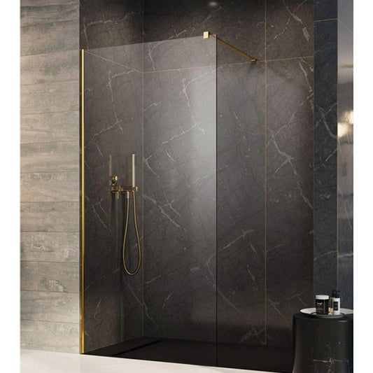 Radaway Modo New Gold II 105 Walk-In arany zuhanyfal