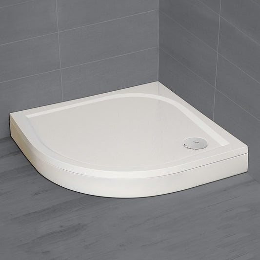 Radaway Paros A íves zuhanytálca 90x90 fehér, ajándék szifonnal