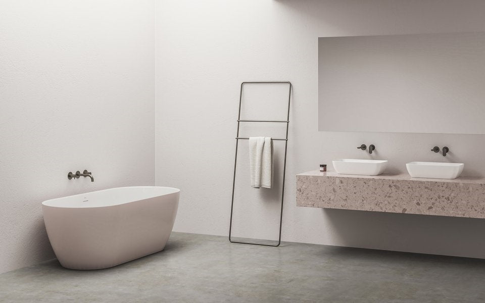 Ravak Freedom O Tec szabadonálló akrilkád 170x77 Alabaster Pink/fehér, fehér lefolyóval