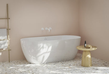 Ravak Freedom O Tec szabadonálló akrilkád 170x77 Alabaster Pink/fehér, fehér lefolyóval