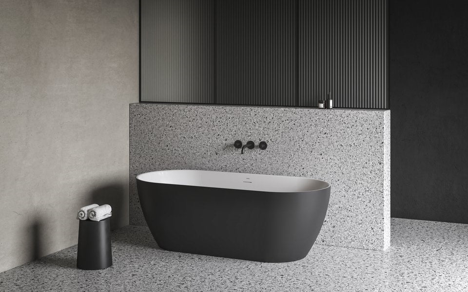 Ravak Freedom O Tec szabadonálló akrilkád 170x77 Grey Green/fehér , fehér lefolyóval