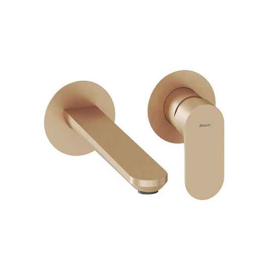 Ravak Elegante EL 019.60rgb.o1.rb07b falba süllyesztett mosdócsaptelep belső egység nélkül - szálcsiszolt rose gold