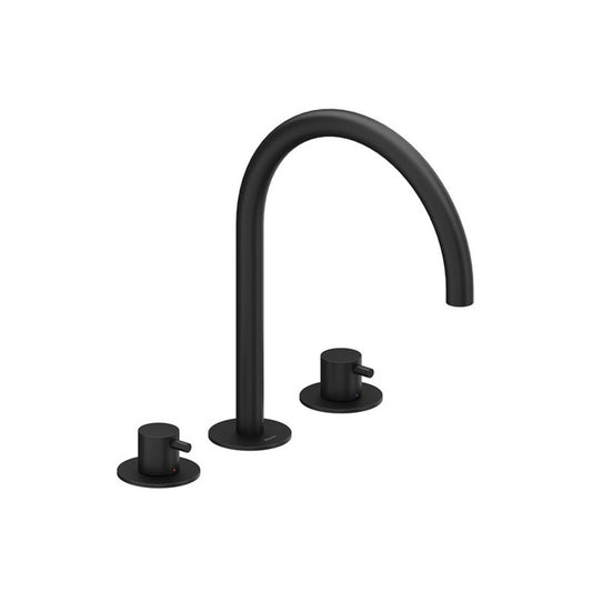 Ravak Espirit es 018.20bm álló mosdócsaptelep, 3 furatos 270 mm, leeresztő nélkül - fekete matt
