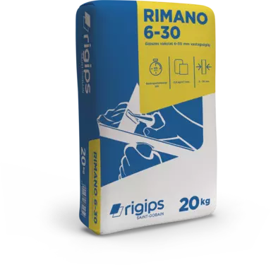 Rigips Rimano 6-30mm gipszes kézi vakolat 20kg