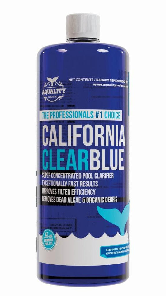 Medence pelyhesítő, Chemoform California Clear Blue, kék, 1 l, folyékony, vízfényesítő