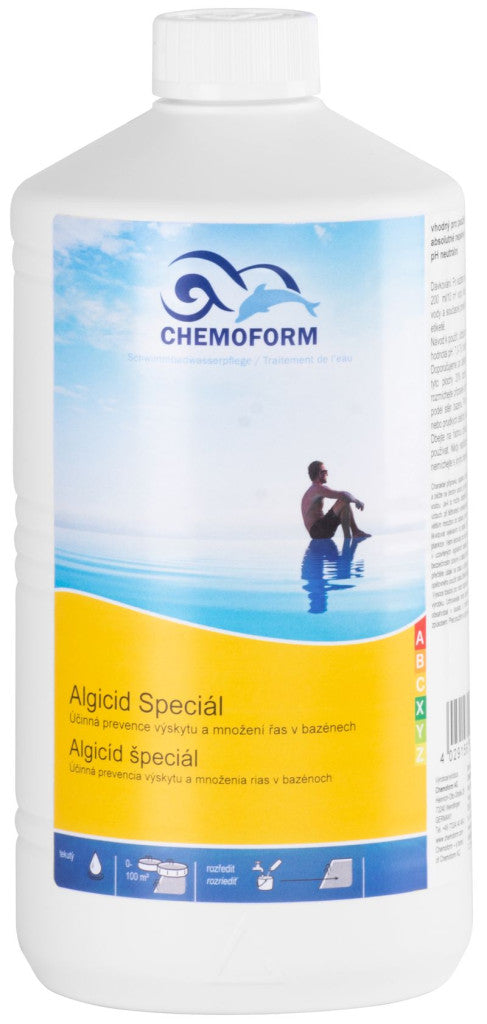 Medence algaölő szer, Chemoform Algicid Speciál 0610, fehér, 1 l, nem habzó, pH semleges, íztelen és szagtalan