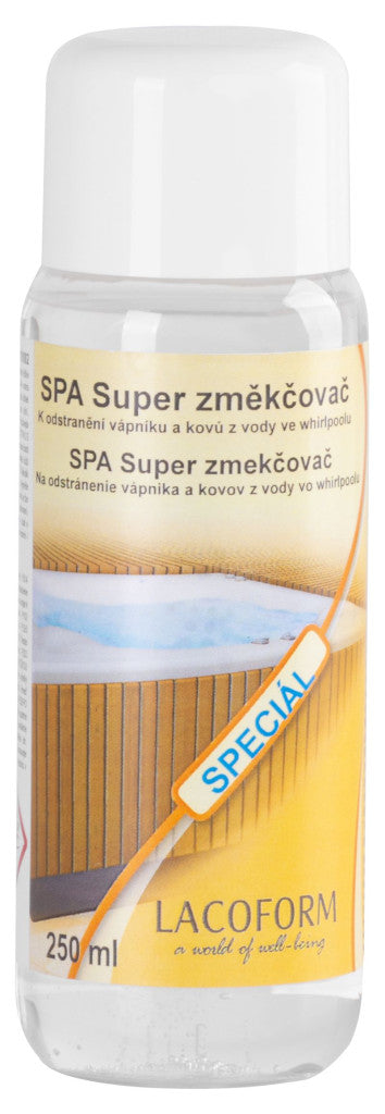 Jakuzzi vízlágyító, Chemoform SPA Super, fehér, 250 ml, vízkő- és fémion megkötő, gazdaságos adagolás, rendkívül hatékony