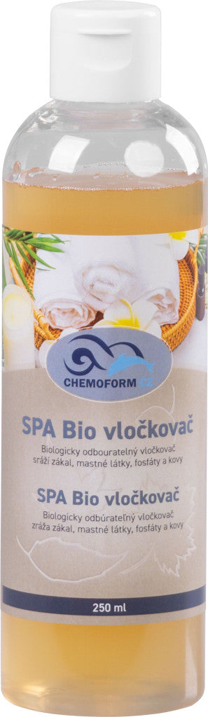 Jakuzzi pelyhesítő, Chemoform Bio, 250 ml, pezsgőfürdőhöz, flokkuláló, foszfát- és fémeltávolító, pH-stabilizáló