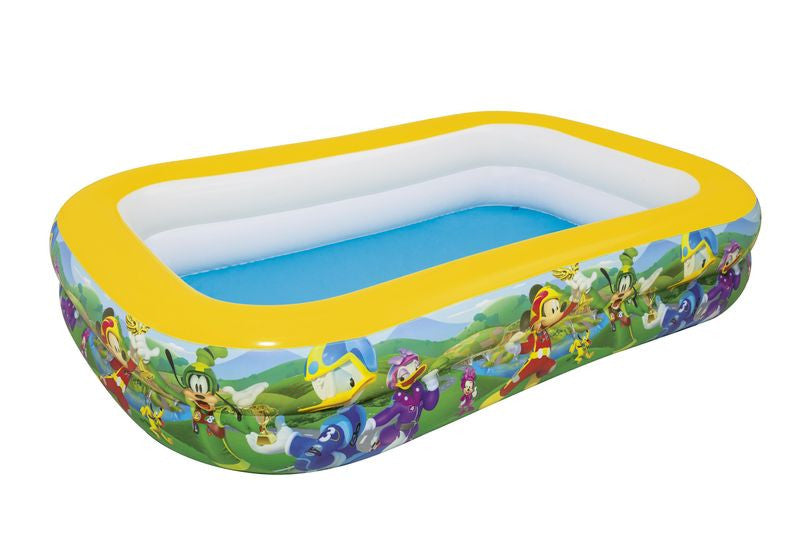 BESTWAY, 91008, Mickey Mouse, felfújható gyermekmedence, 2,62 x 1,75 x 0,51 m
