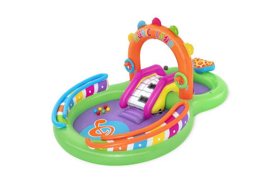 BESTWAY, 53117, Sing 'n Splash, felfújható gyermekmedence, 2,95 x 1,90 x 1,37 m