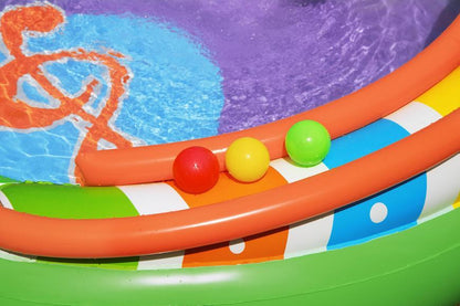 BESTWAY, 53117, Sing 'n Splash, felfújható gyermekmedence, 2,95 x 1,90 x 1,37 m