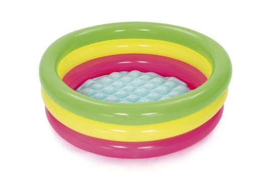 BESTWAY, 51128, Summer, felfújható szivárványszínű gyermekmedence, 0,70 x 0,24 m