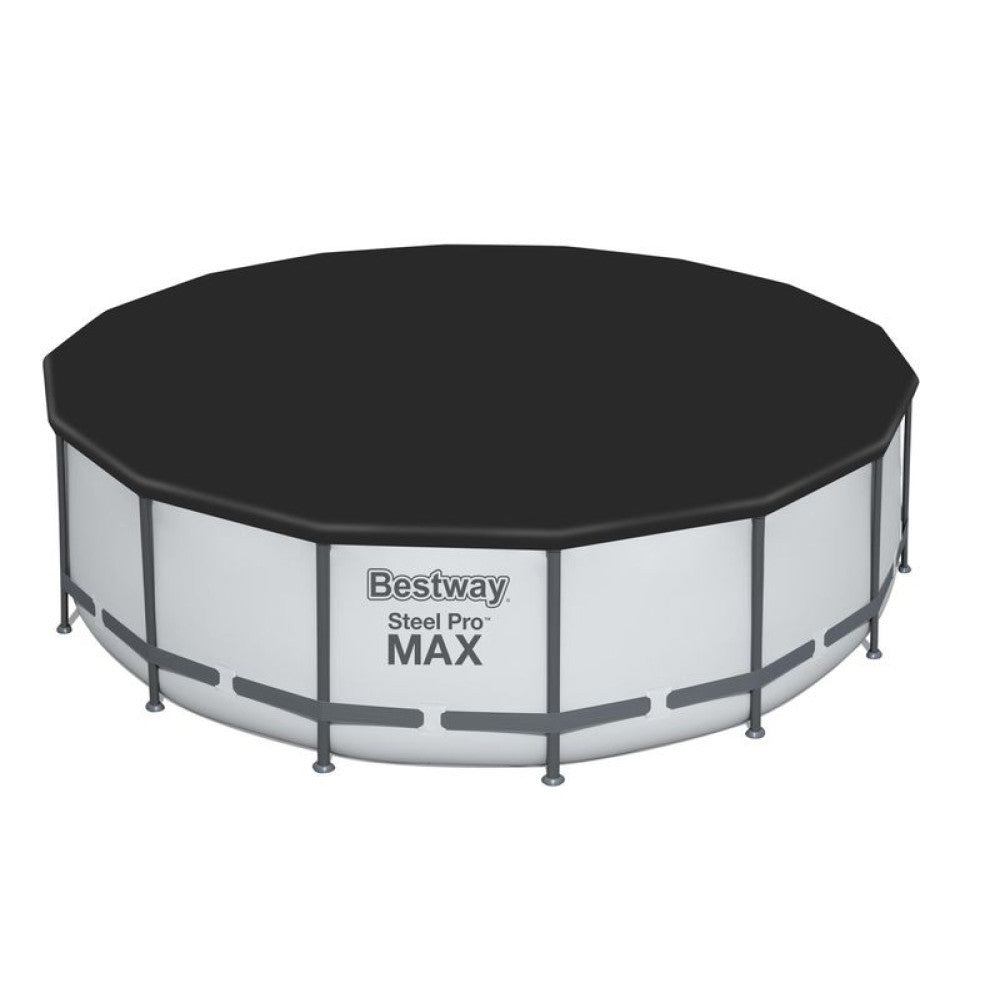 BESTWAY Steel Pro Max csővázas medence szett, 488 x 122 cm, papírszűrős, létrával, takaróponyvával (5612Z)