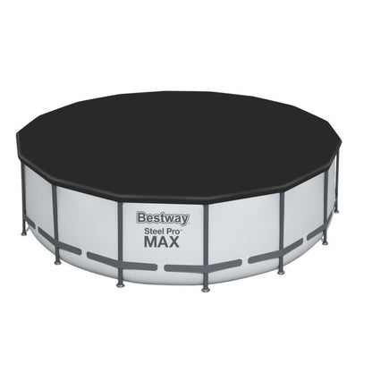 BESTWAY Steel Pro Max csővázas medence szett, 488 x 122 cm, papírszűrős, létrával, takaróponyvával (5612Z)