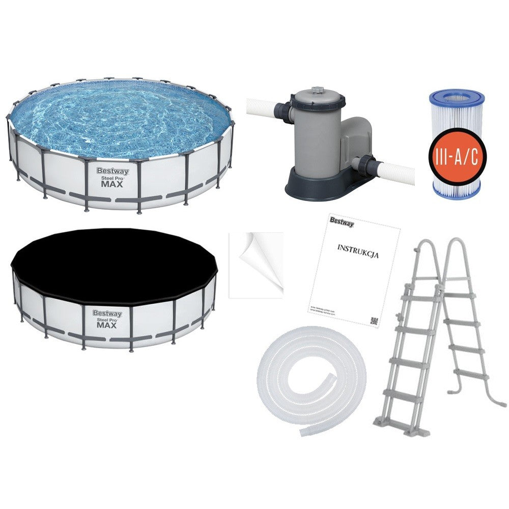 BESTWAY Steel Pro MAX Set medence D5,49m x 122cm (56462)
