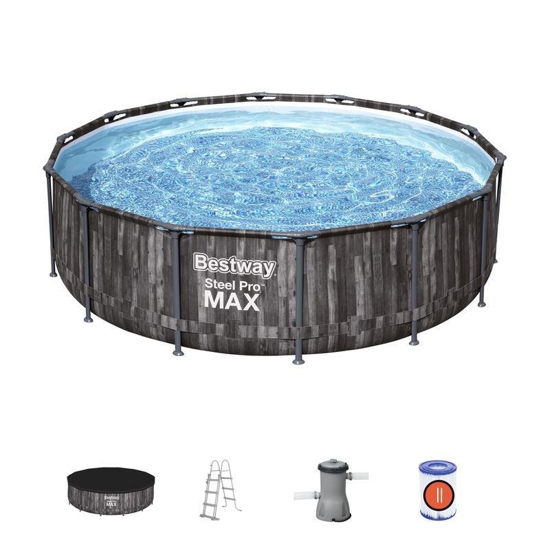 BESTWAY Steel Pro Max fémvázas medence szett, 427 x 107 cm (5614Z)