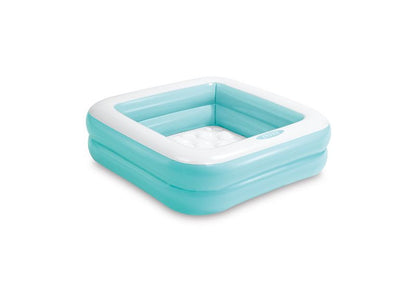 INTEX 57100, Play box, felfújható sokszínű gyermekmedence, 0,86 x 0,86 x 0,25 m