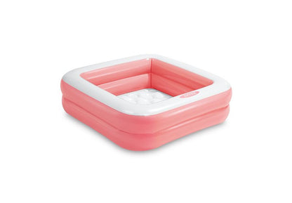 INTEX 57100, Play box, felfújható sokszínű gyermekmedence, 0,86 x 0,86 x 0,25 m