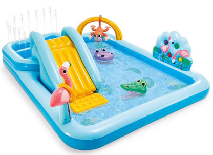 INTEX 57161, Jungle adventure play center felfújható gyermekmedence, 2,44 x 1,98 x 0,71 m