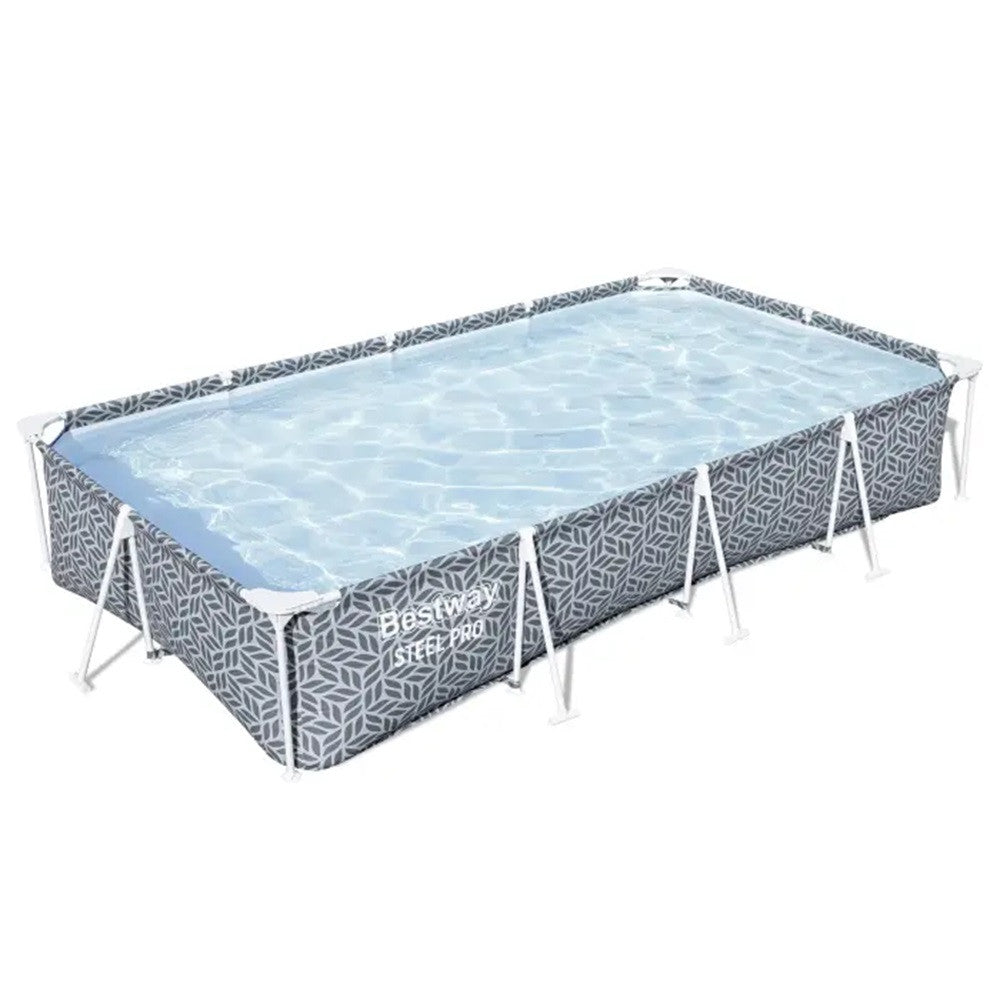 BESTWAY Steel Pro csővázas medence szett, 366 × 201 × 66 cm, papírszűrős, leeresztőszeleppel (561FV)