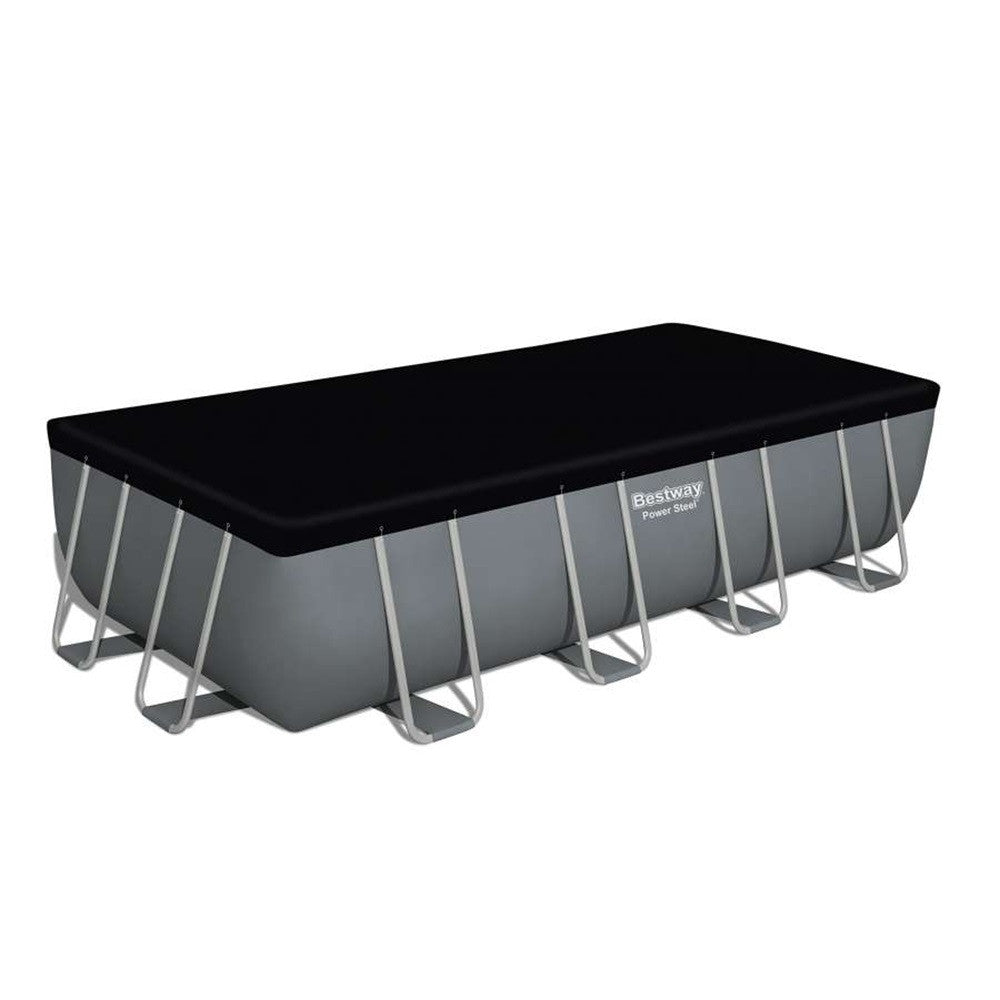 BESTWAY Power Steel csővázas medence szett, 549 × 274 × 122 cm, homokszűrős, létrával, takaróponyvával (56466)