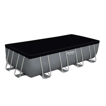 BESTWAY Power Steel csővázas medence szett, 549 × 274 × 122 cm, homokszűrős, létrával, takaróponyvával (56466)
