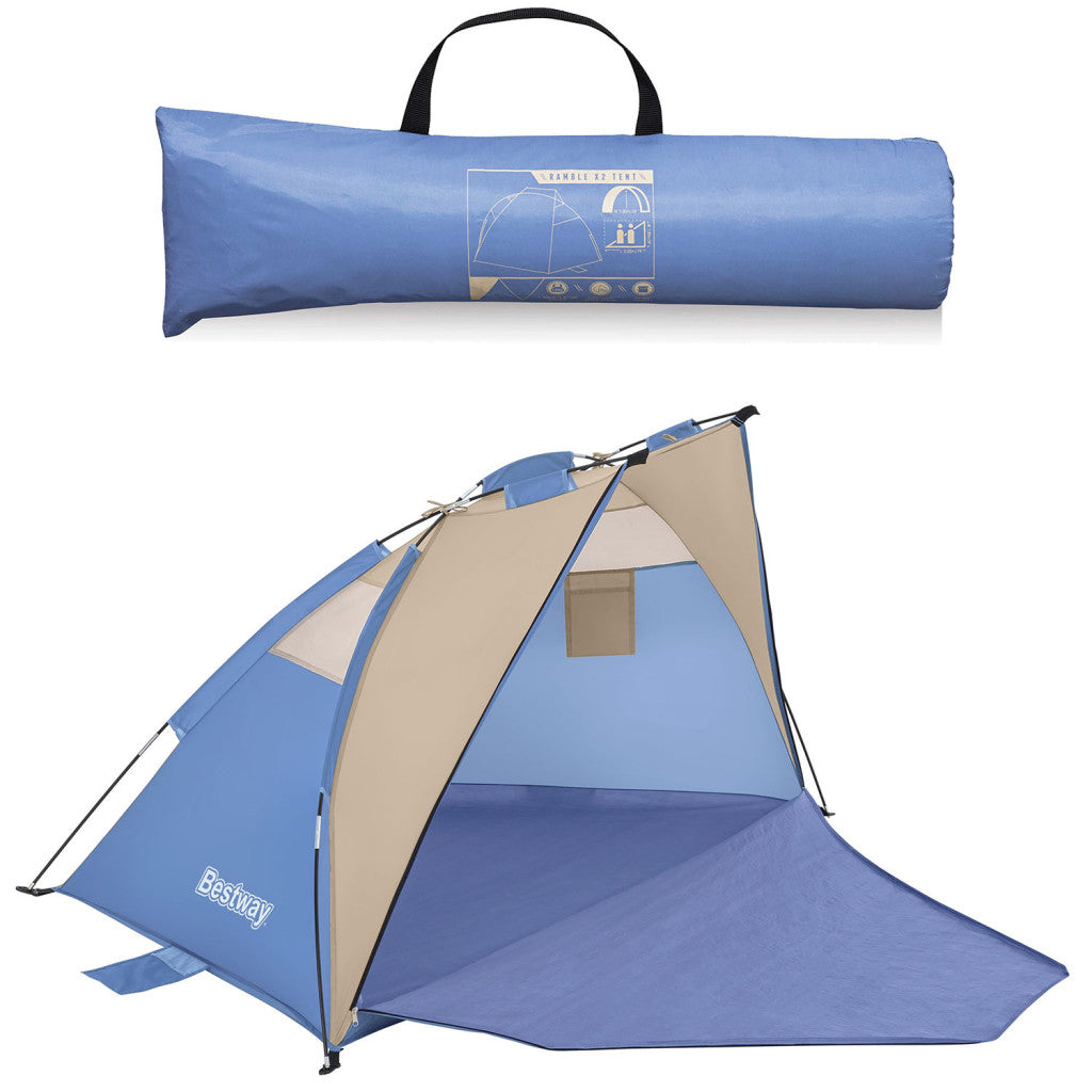Strandsátor, BESTWAY Ramble X2, kék, 100 x 200 x 100 cm, kétszemélyes (68001N)