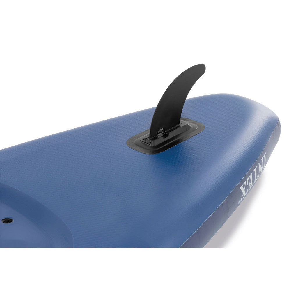 Kajak, Intex Dakota Quest Professional Series, 320 x 79 x 20 cm, 1 személyes, evezővel, pumpával, összecsukható háttámlás üléssel, nagy stabilizátorral, 2 horgászbot-tartóval, telefontartóval, pohártartóval, hátizsákkal, 160 kg teherbírás (68245)