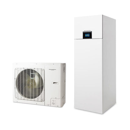 Technik Cool Pro split levegő-víz hőszivattyú beépített 185 literes hmv tárolóval, 10kw, 3 fázisú, 230v