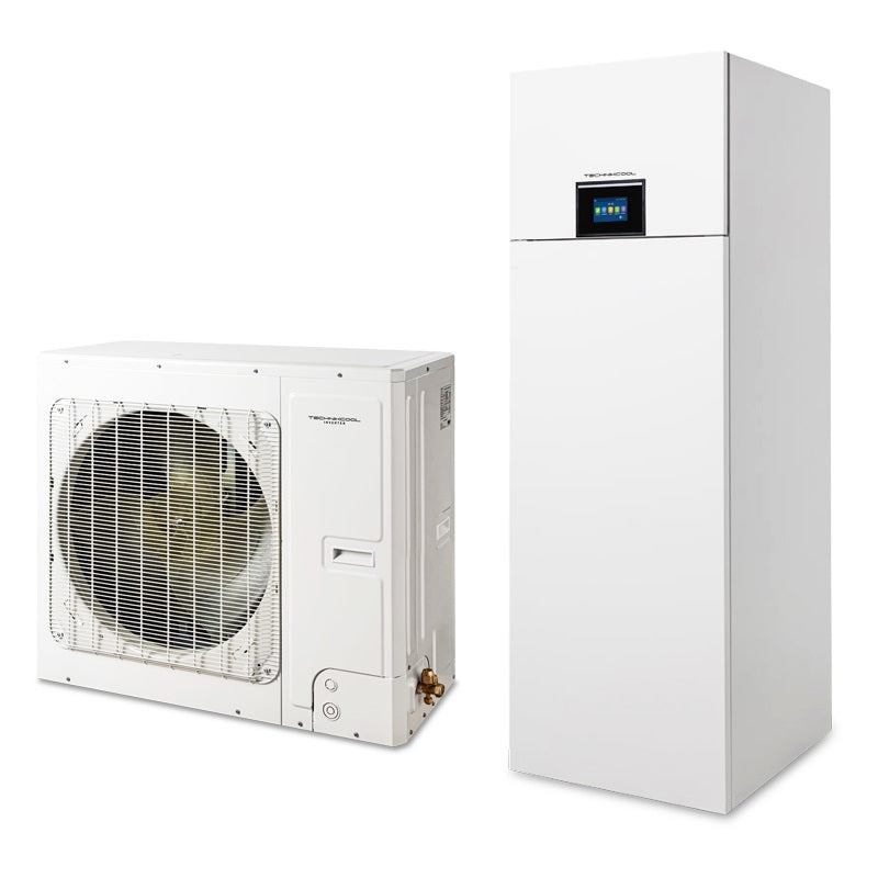 Technik Cool Pro split levegő-víz hőszivattyú beépített 185 literes hmv tárolóval, 16kw, 3 fázisú, 400v