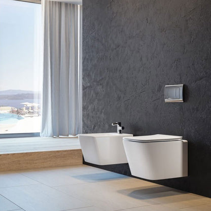 Strohm Teka Formentera wc fali rimless szögletes ülőkével