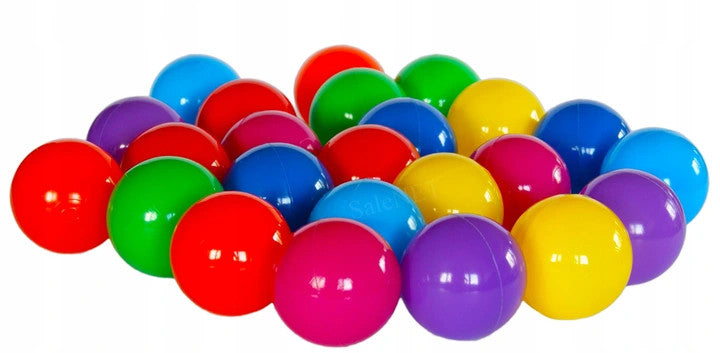 Labda szett, Multistore B100, 100 db, átmérő: 6 cm, többszínű, CE és EN71 tanúsítvánnyal, 6 hónapos kortól