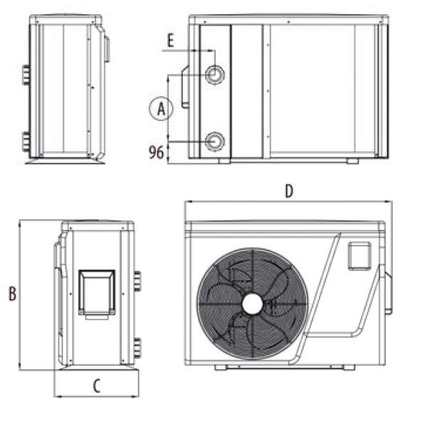 Aquark ELITE Inverter medence hőszivattyú 24,2 kW