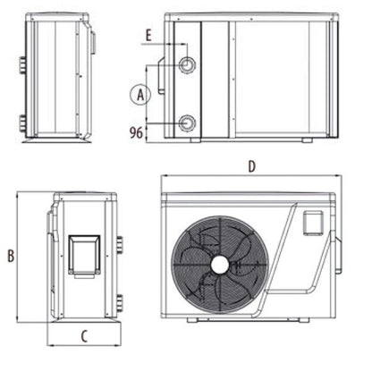 Aquark ELITE Inverter medence hőszivattyú 24,2 kW