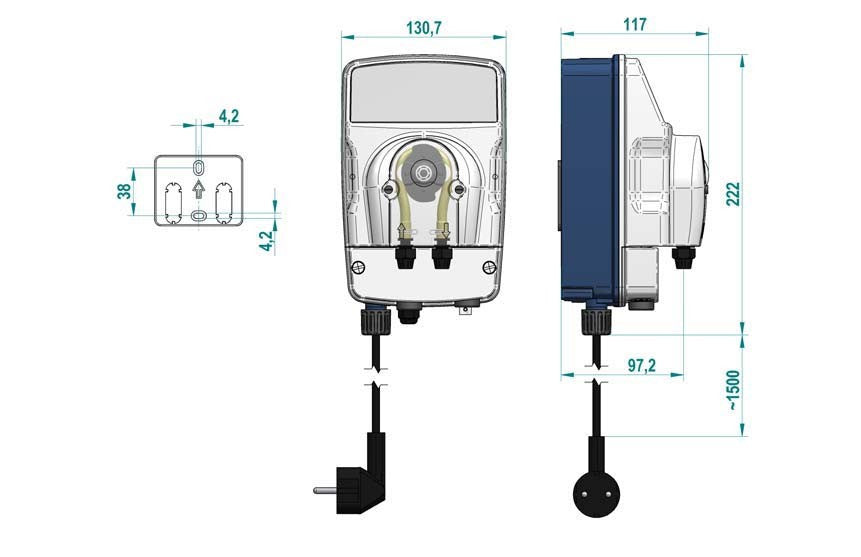ePool komplett automata pH mérő és adagoló - Bemutató darab