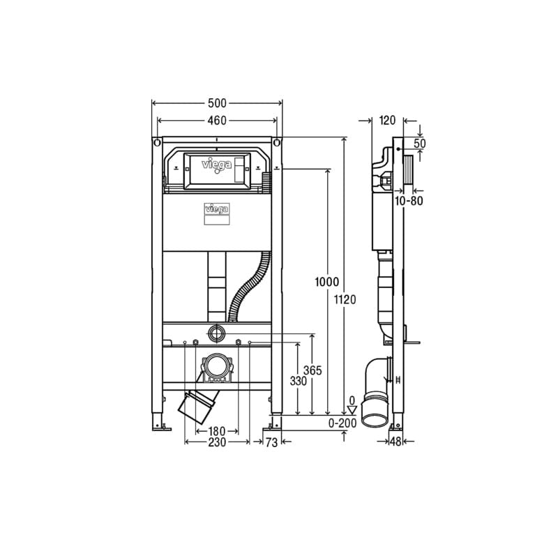 Viega Prevista wc elem 1120