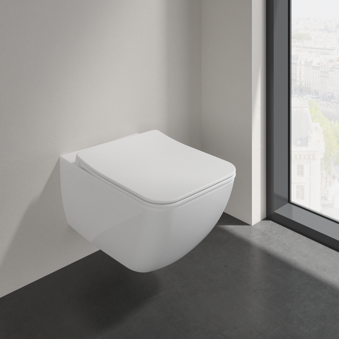 Villeroy & Boch Venticello perem nélküli fali wc kombipack,  slimseat line