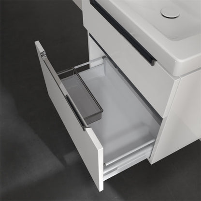 Villeroy&Boch Subway 2.0 alsószekrény, 2 kihúzható fiók, 637x454x590 mm, fényes fehér
